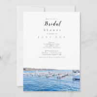 Invitación a la ducha de novia del lago de Ginebra