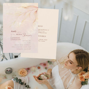Invitación a la ducha de novia del Pastel Sherbet