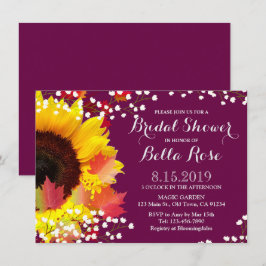 Invitación a la ducha de novia del plumero de gira