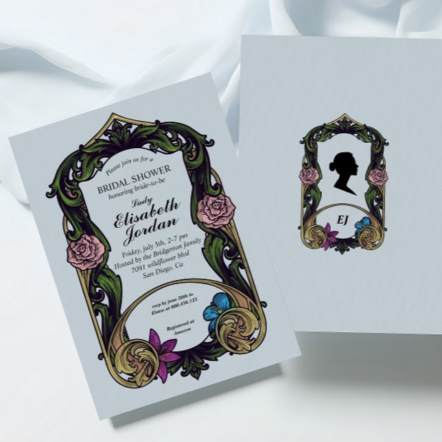 Invitación a la ducha de novia del Viñage Royal Br (Subido por el creador)