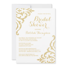 Invitación a la ducha de novia elegante de Glam Vi