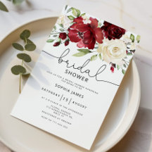 Invitación a la ducha de novia en Borgoña