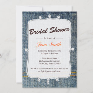 Invitación a la ducha de novia en el campo de los