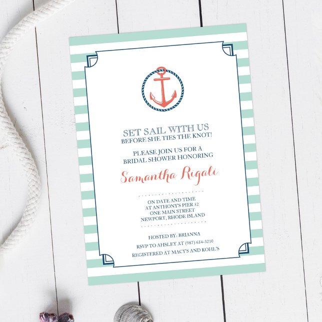 Invitación a la ducha de novia en el club náutico (Subido por el creador)