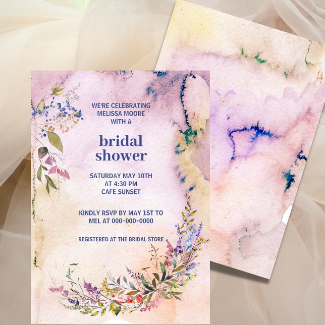 Invitación a la ducha de novia en el jardín acuáti (Subido por el creador)