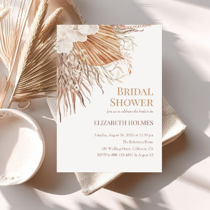 Invitación a la ducha de novia en el jardín Boho P