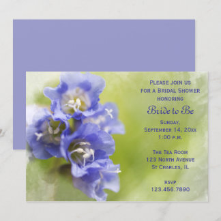 Invitación a la ducha de novia en el jardín de flo