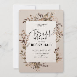 Invitación a la ducha de novia en la frontera verd