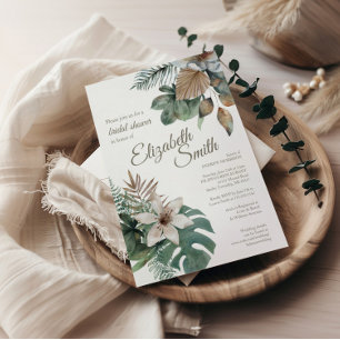 Invitación a la ducha de novia en la jungla tropic