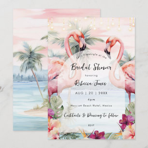 Invitación a la ducha de novia en la playa de Flam