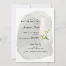 Invitación a la ducha de novia en las extremidades