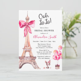 Invitación a la ducha de novia en París