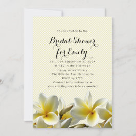 Invitación a la ducha de novia en Plumeria Amarill