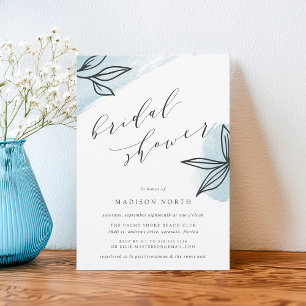 Invitación a la ducha de novia en un jardín secret