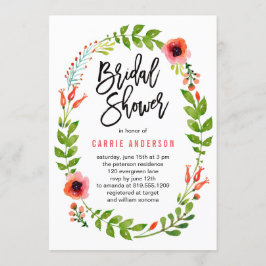 Invitación a la ducha de novia encantada en el jar
