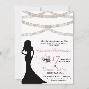Invitación a la ducha de novia festiva