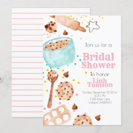 Invitación a la ducha de novia fiesta de hornear