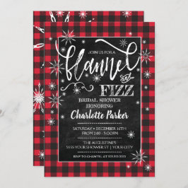 Invitación a la ducha de novia Flannel & Fizz