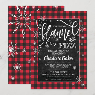 Invitación a la ducha de novia Flannel & Fizz