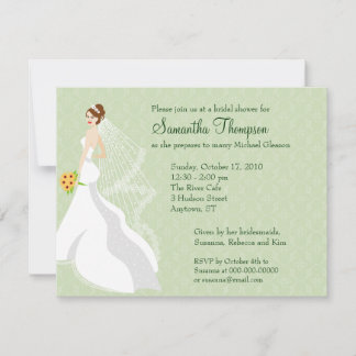 Invitación a la ducha de novia Flirty Jade Bridal