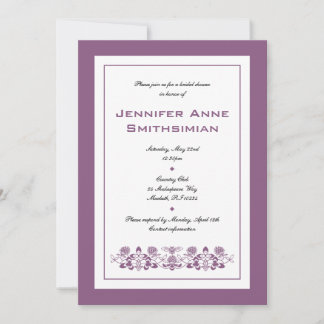Invitación a la ducha de novia Flora Bee Bridal