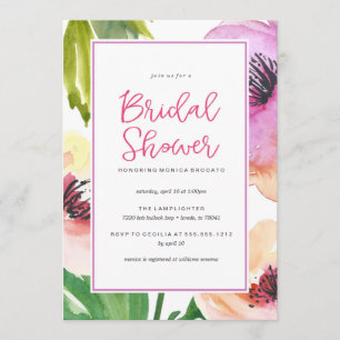 Invitación a la ducha de novia FLORAL