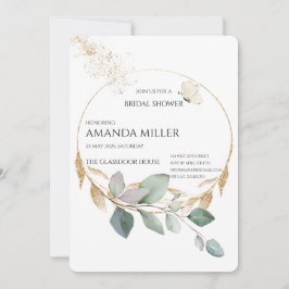 Invitación a la ducha de novia floral