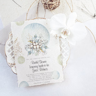 Invitación a la ducha de novia floral