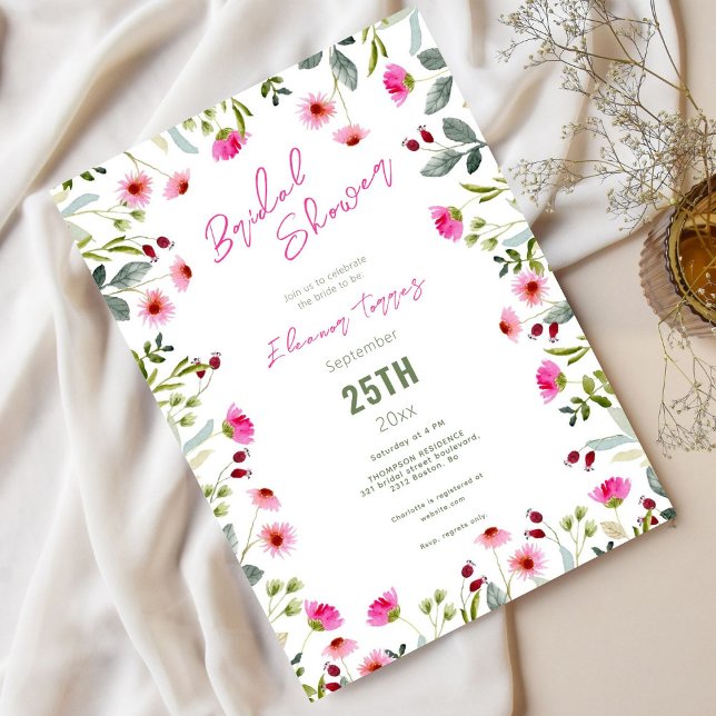 Invitación a la ducha de novia floral (Subido por el creador)