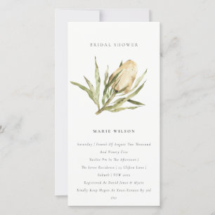 Invitación a la ducha de novia floral banksia nati