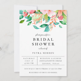 Invitación a la ducha de novia floral de Island Co