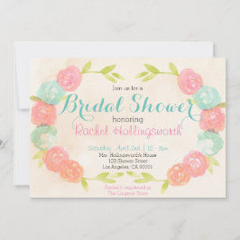 Invitación a la ducha de novia floral de Spring Ga