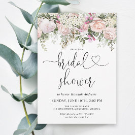 Invitación a la ducha de novia floral de verano Ro
