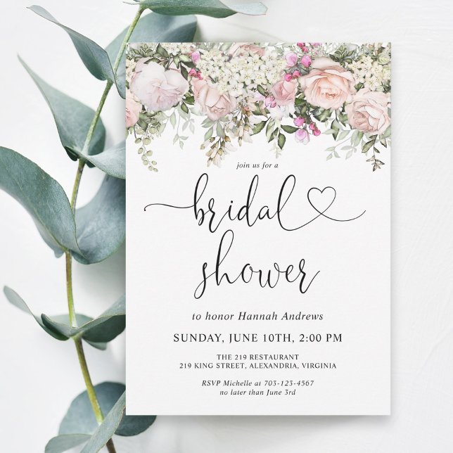 Invitación a la ducha de novia floral de verano Ro (Subido por el creador)