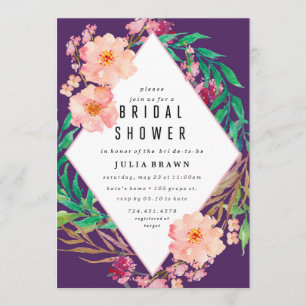 Invitación a la ducha de novia FLORAL FRAME
