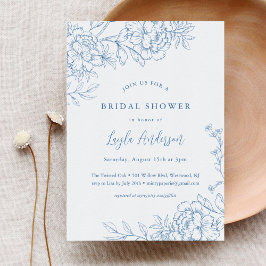 Invitación a la ducha de novia FRANCESA TOILE