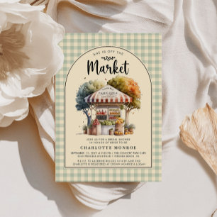 Invitación a la ducha de novia fuera del mercado