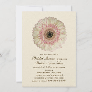 Invitación a la ducha de novia Gerbera Daisy