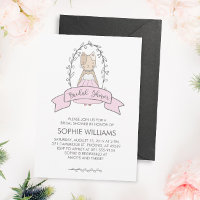 Invitación a la ducha de novia gitana, dulce y cap
