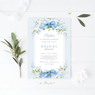 Invitación a la ducha de novia Hydrangea