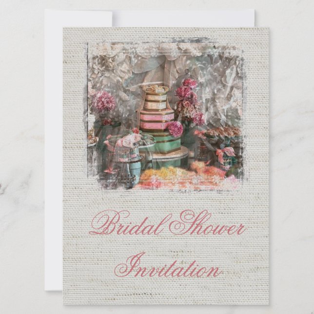 Invitación a la ducha de novia Invitación a la Mod (Anverso)