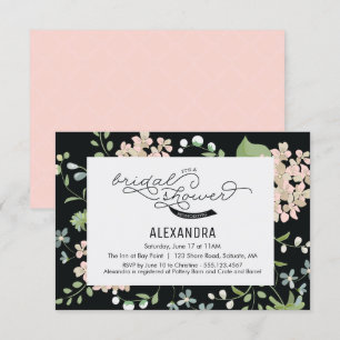 Invitación a la ducha de novia - Jardín, flor, cos