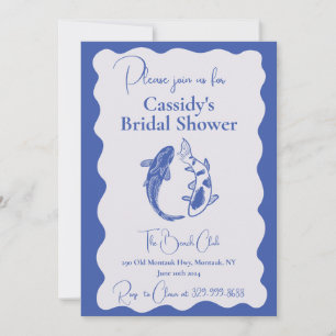 Invitación a la ducha de novia Koi Fish