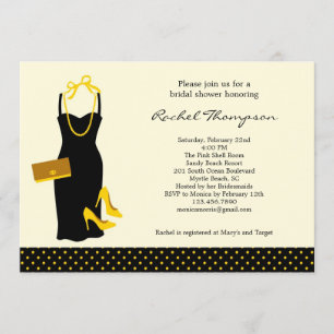 Invitación a la ducha de novia LBD