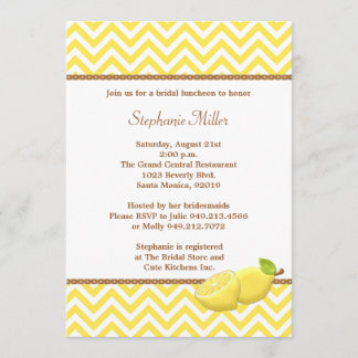 Invitación a la ducha de novia Lemonade