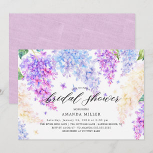 Invitación a la ducha de novia Lilac