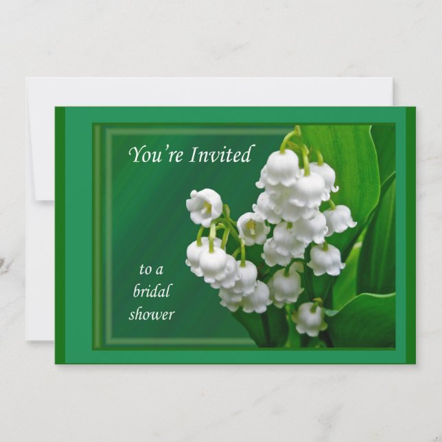 Invitación a la ducha de novia - Lily del Valle (Anverso)