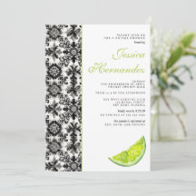 Invitación a la ducha de novia Lime Tile