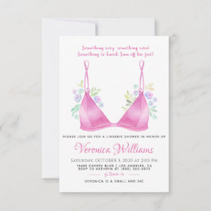 Invitación a la ducha de novia Lingerie