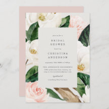 Invitación a la ducha de novia Magnolia